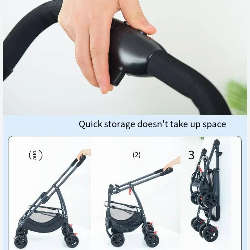 Pet Car Strollers Lightweight Foldable Specifically Designed for Walking Dogs Infants Medium-sized Small Dogs Cats Outdoor