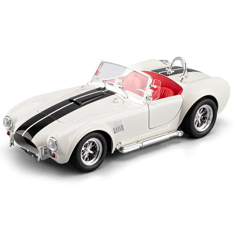 1:24 Ford Shelby Cobra 427 Roadster 1965 S/C Classic vintage car Alloy Metal Diecast Model Car Sound & Light Pull Back Child Toy