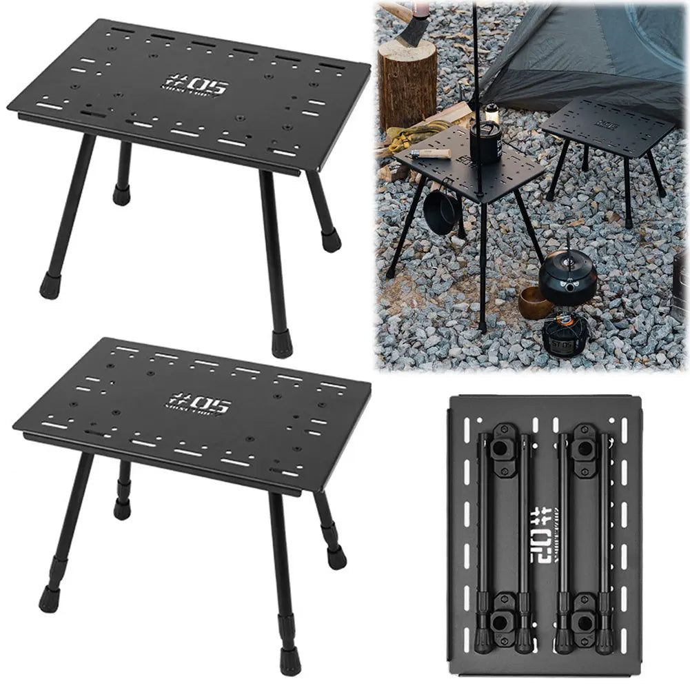 IGT 1 Unit Mazar Lightweight Portable Folding Table Multifunction Expanded Foldable Camp Table for Camping Hiking Picnic Tool