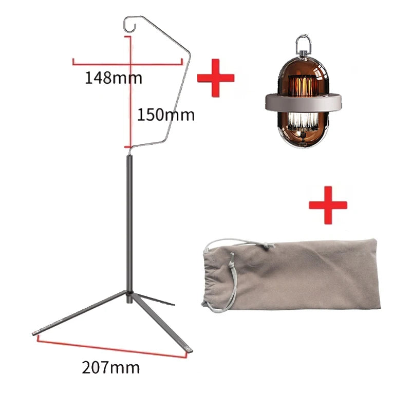 Outdoor camping atmosphere light desktop detachable lantern hanger