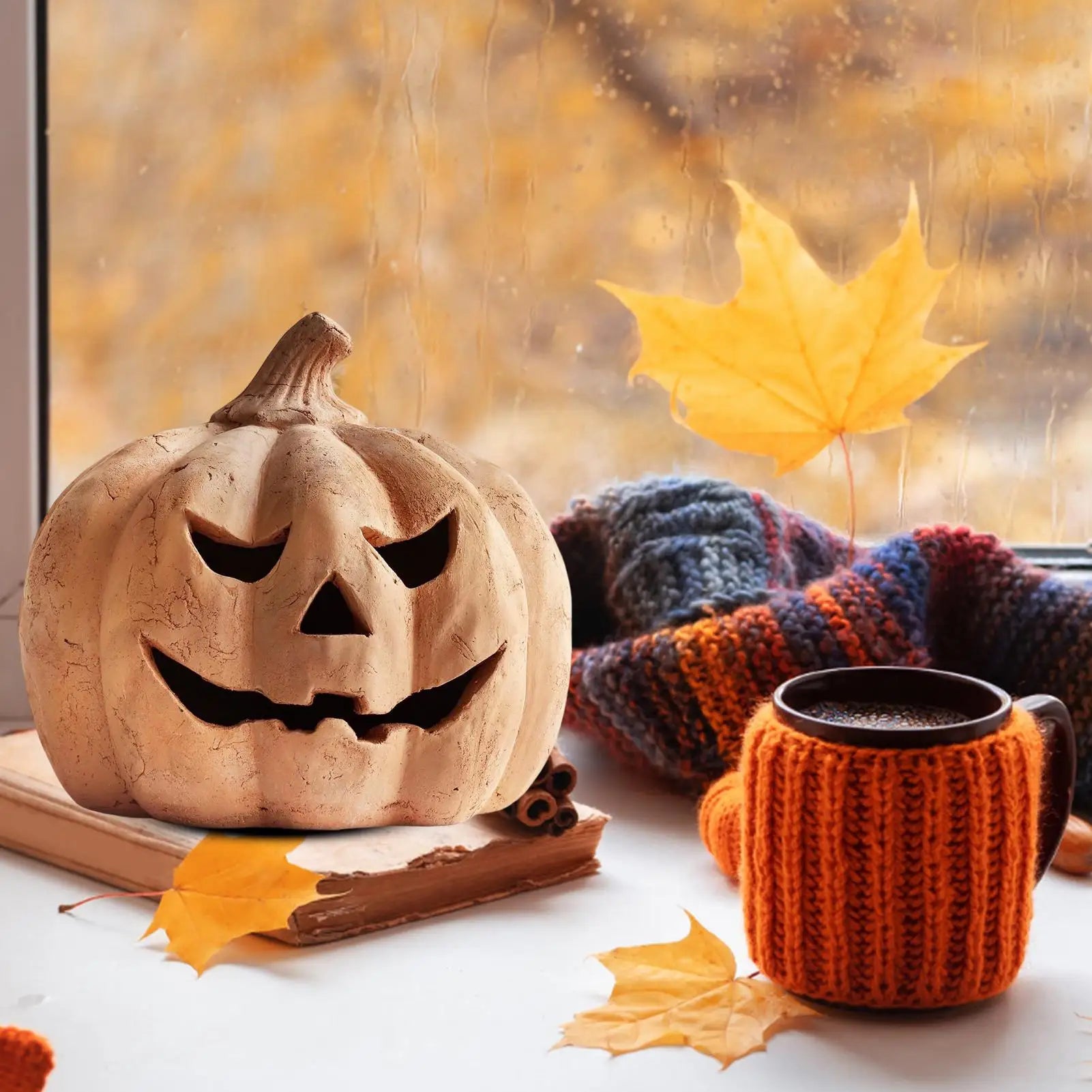 Pumpkin Lantern Halloween Jack O Lanterns Flameless Lighting Spooky Lamps For Outdoor Indoor Bedroom Decorating Garden Front