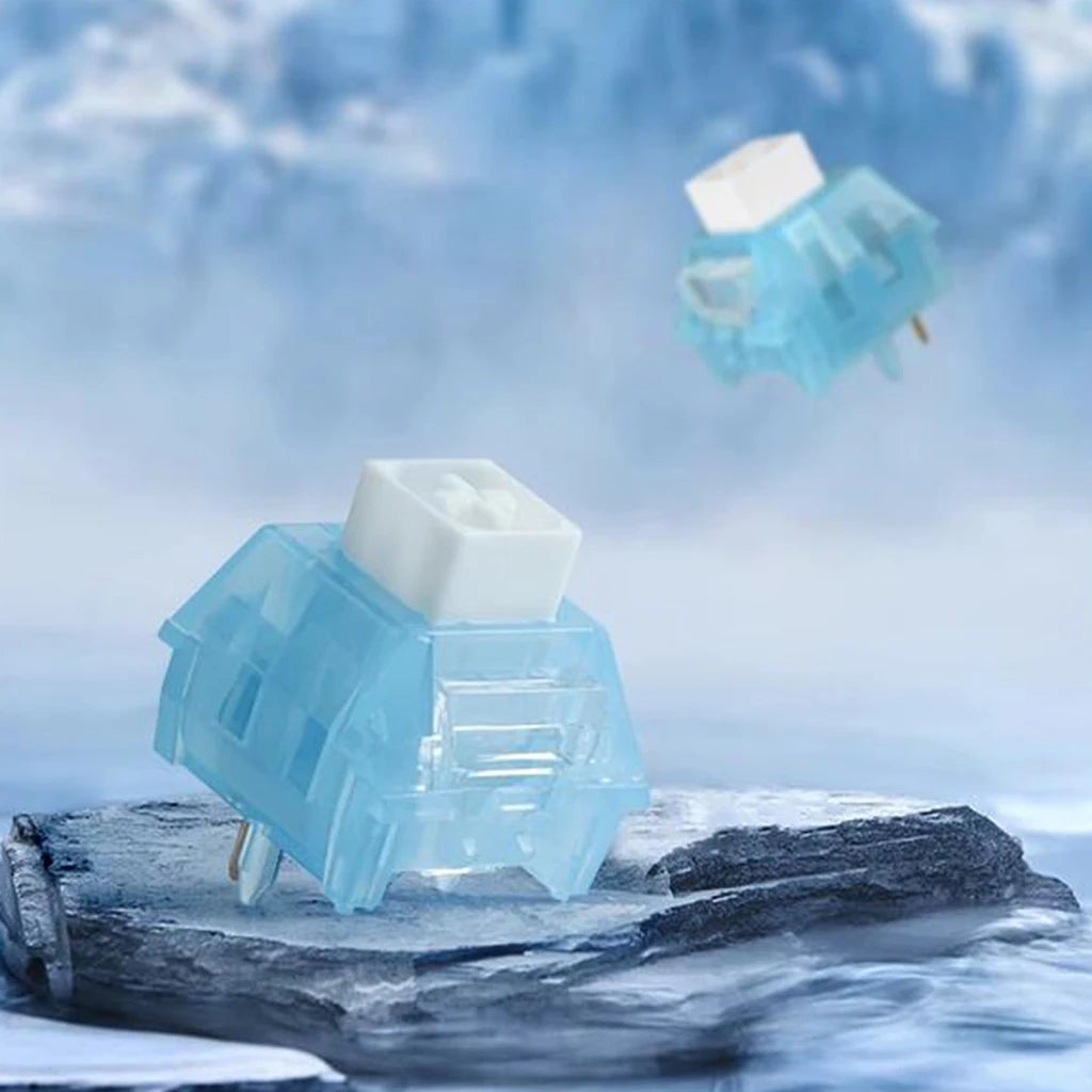 Kailh BOX Arctic Fox Switch Keyboard Switches 5Pin RGB SMD Clicky Switches Light Guide For Mechanical Keyboard MX Gaming Switch