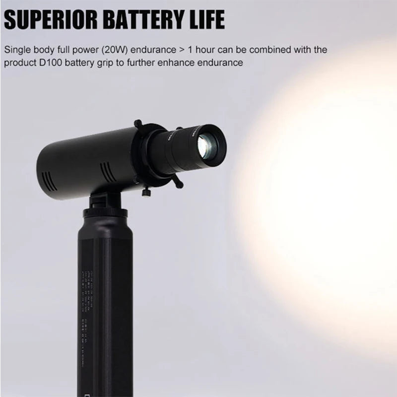 ZSYB S20 Portable Rechargeable Lighting Shape Colorful Professional Gobo Proiector Light Photo Studio Accessories