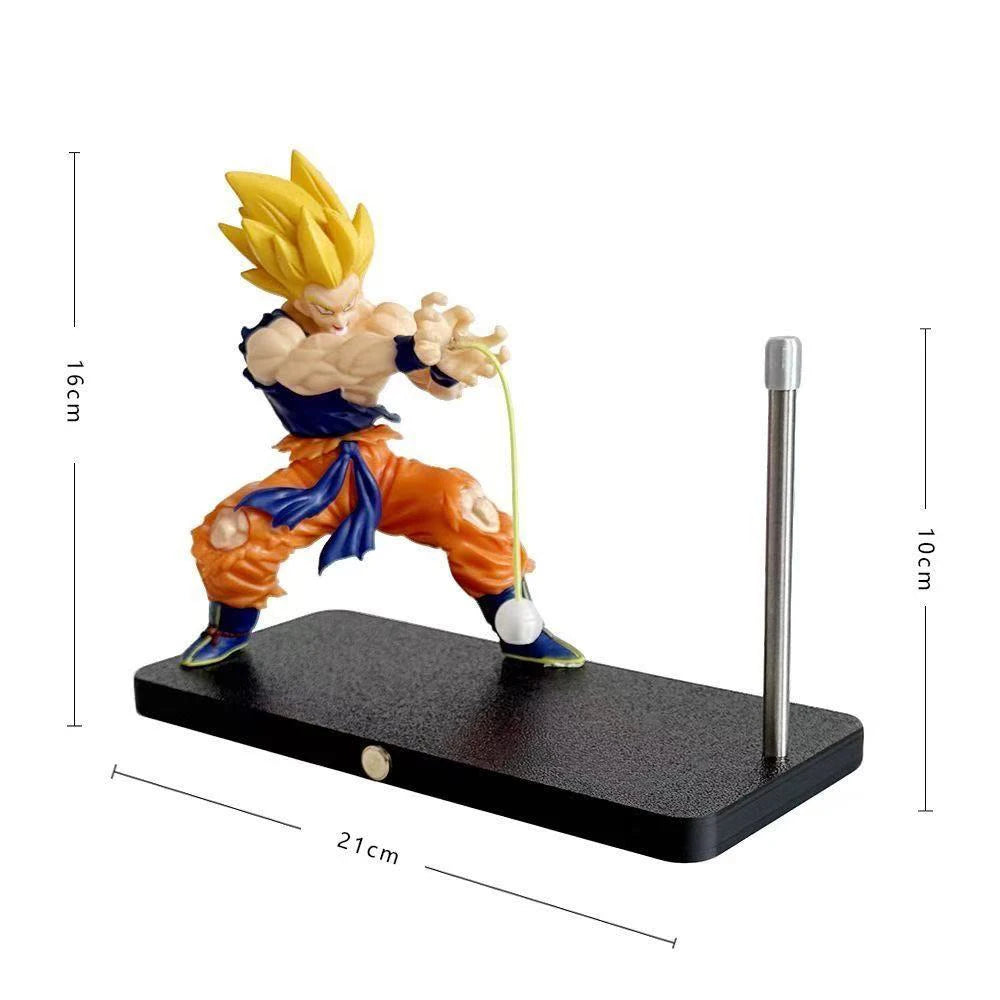 Nikolatoy Son Goku Kamehameha Wave Magnetic Light Lamp Dragon Ball Kakarotto Anime Model Ornament Action Figure Toy for Kids