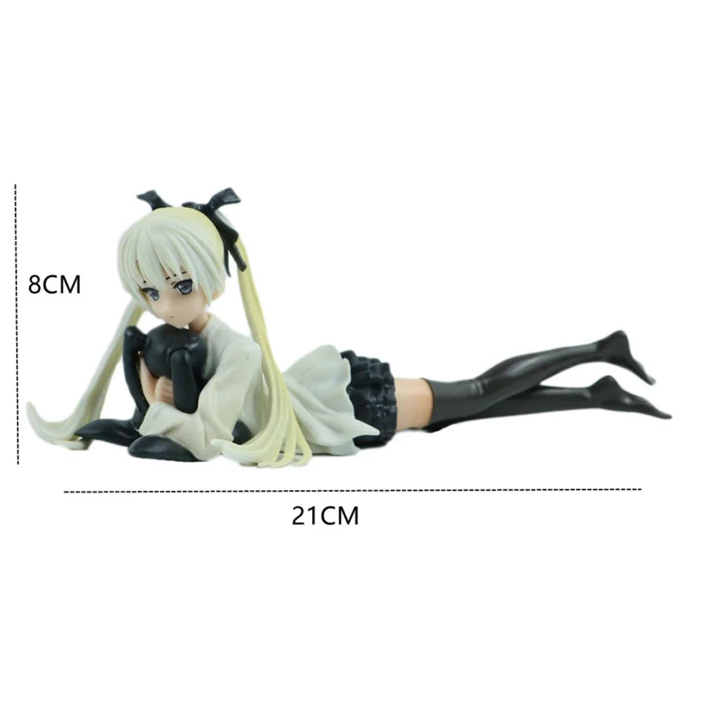 Anime 19cm Yosuga No Sora Kasugano Sora Lying Ver. Girls Pvc Action Figure Model Car Decoration Toys Gifts