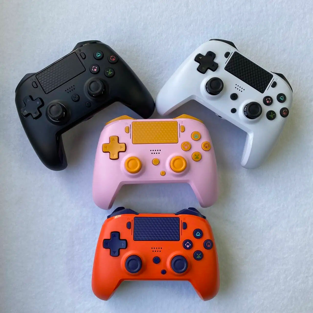 For PS4/Switch2/Switch Wireless Gaming Controller Bluetooth Gamepad with RGB Light for Android/iOS/PC 6-Axis Gyro Newest