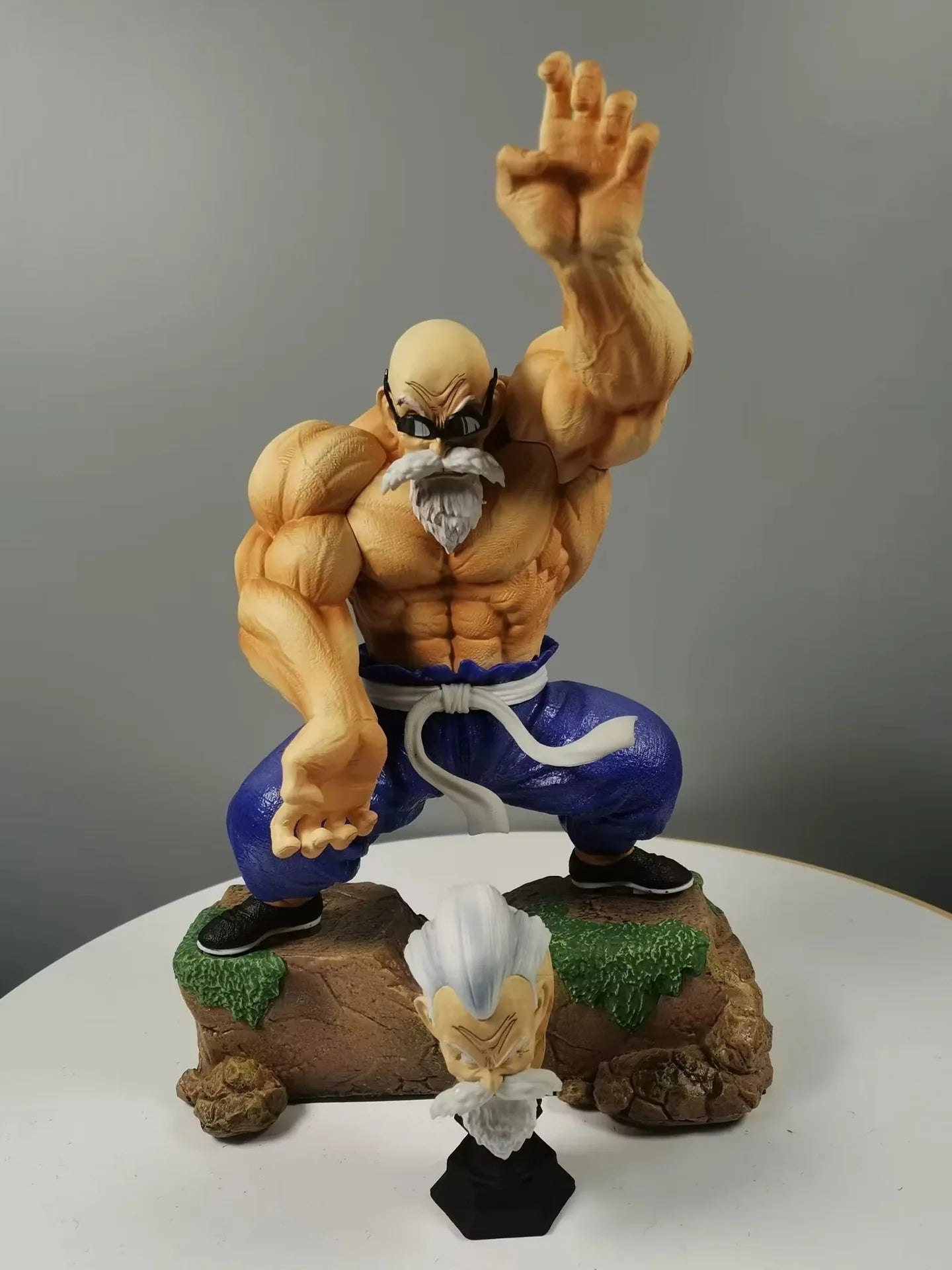 25cm Dragon Ball Master Roshi Muscle Modeling Ka Me Ha Me Ha Anime Figure Model Gk Statue Collection Desktop Decoration Ornament