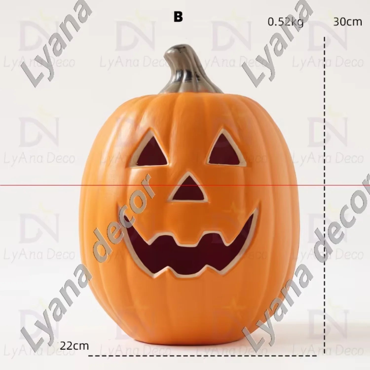 Plastic Products Halloween Accesorios Yard Ornaments Luminous  Props Scary Led Pumpkin Light Halloween Decor