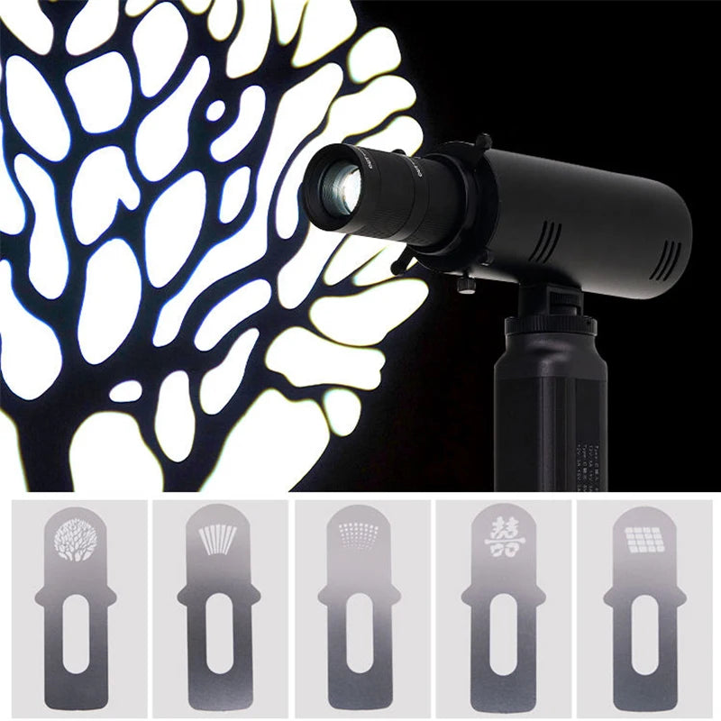 ZSYB S20 Portable Rechargeable Lighting Shape Colorful Professional Gobo Proiector Light Photo Studio Accessories