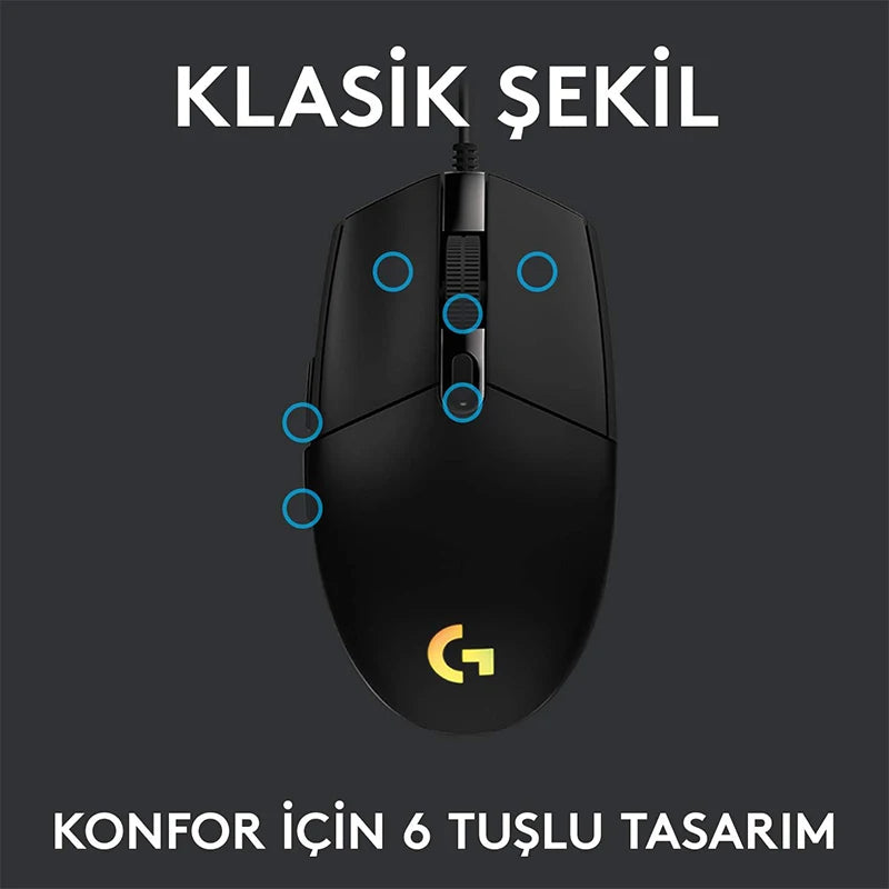 Logitech G102 LIGHTSPEED Gaming-Maus, 8000 DPI, kabelgebundene Maus, Laptop-Zubehör, keine Treiberversion, kann nicht mit G HUB verbunden werden