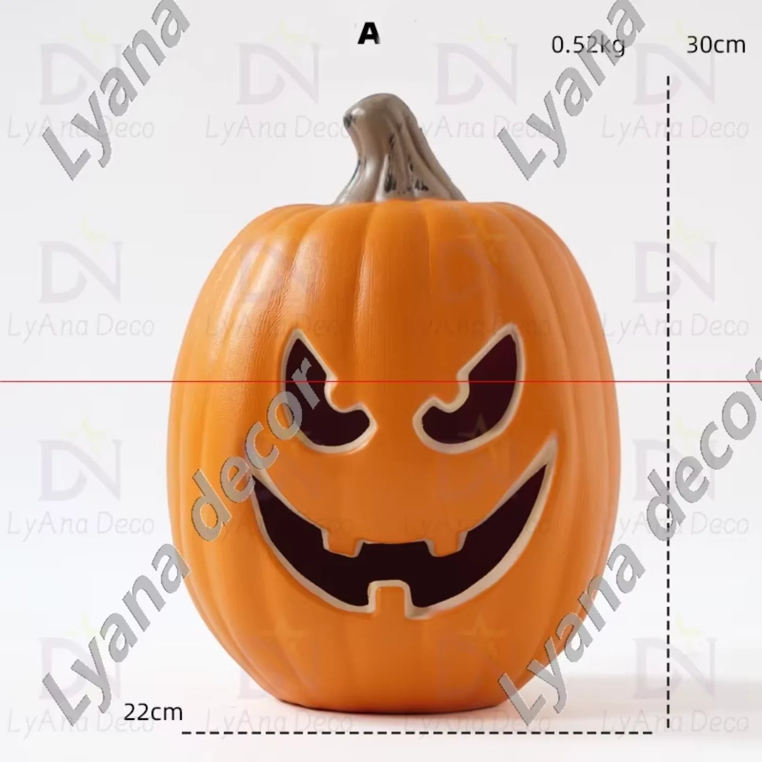 Plastic Products Halloween Accesorios Yard Ornaments Luminous  Props Scary Led Pumpkin Light Halloween Decor