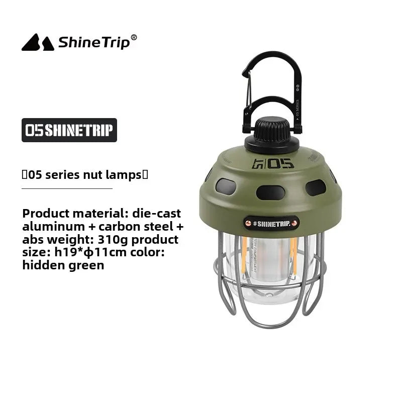 ShineTrip Outdoor Vintage Pendant Light Ultra Long Life Camping Ambient Light Portable Rechargeable Tent Lights Camp Lantern New