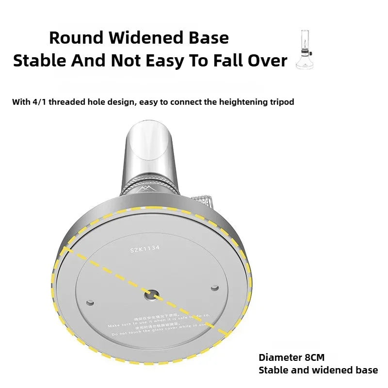 Mounthiker Aladdin Gas Lamp Lantern Retro Glass Gas Atmosphere Light Outdoor Fishing Picnic Camping Equipment Gas Candle Light