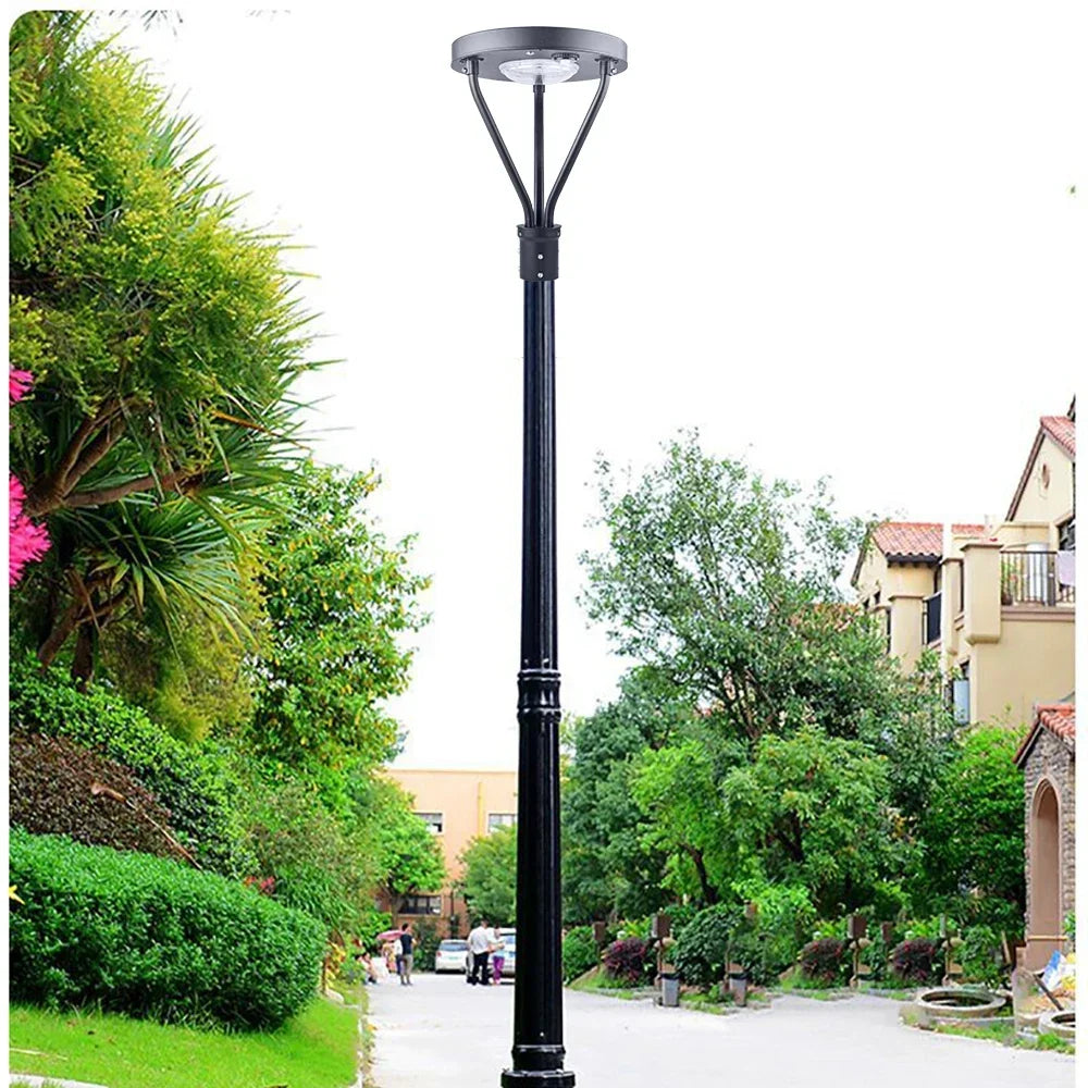 YYHC-Modern Outdoor 20W 25W 50W 80W 100W Decorative Post Top Lighting Solar Led Post Top Lights