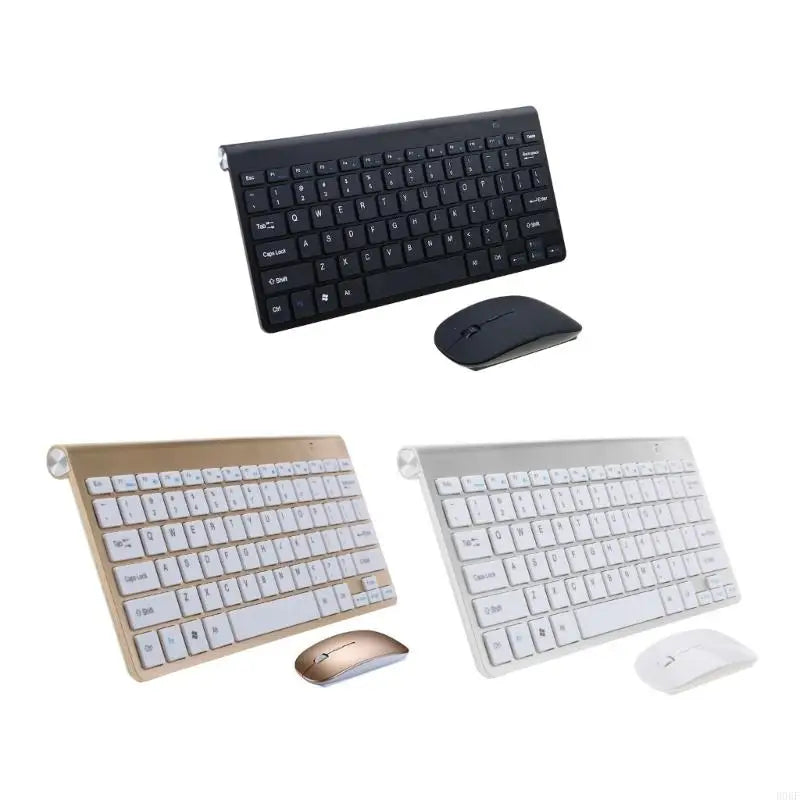 B0KF 2.4G- Wireless Keyboard and Mouse Set for Notebook Laptop Desktop PC Lightweight