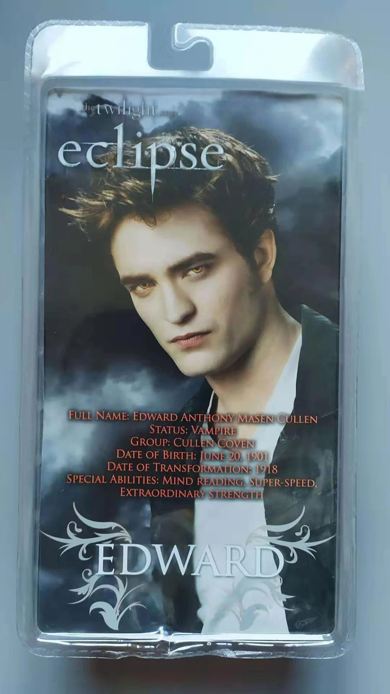 NECA Twilight Eclipse Edward Figure Classic Movie Jacob Twilight Saga-Eclipse Vampire Victoria Action Figure Model Toy 7"