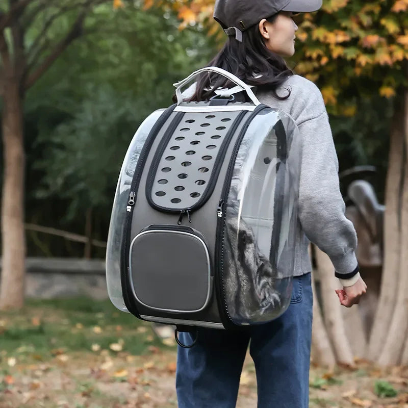 Pet Stroller for Outdoor Travel Lightweight Foldable and Detachable Breathable Suitable for Small and Medium-sized Dogs and Cats