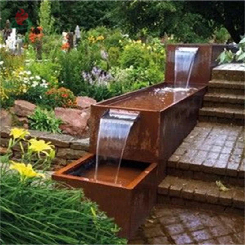 Eye-catching  Decorative Garden Water Fountain Front Yard Water Feature Outdoor Water Fountain with Lights for City Gardens Land