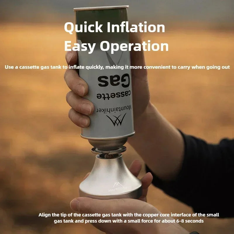 MOUNTAINHIKER Aladdin Portable Gas Lamp Retro Glass Lampshade Gas Atmosphere Light Outdoor Fishing Camping Hiking Candle Light