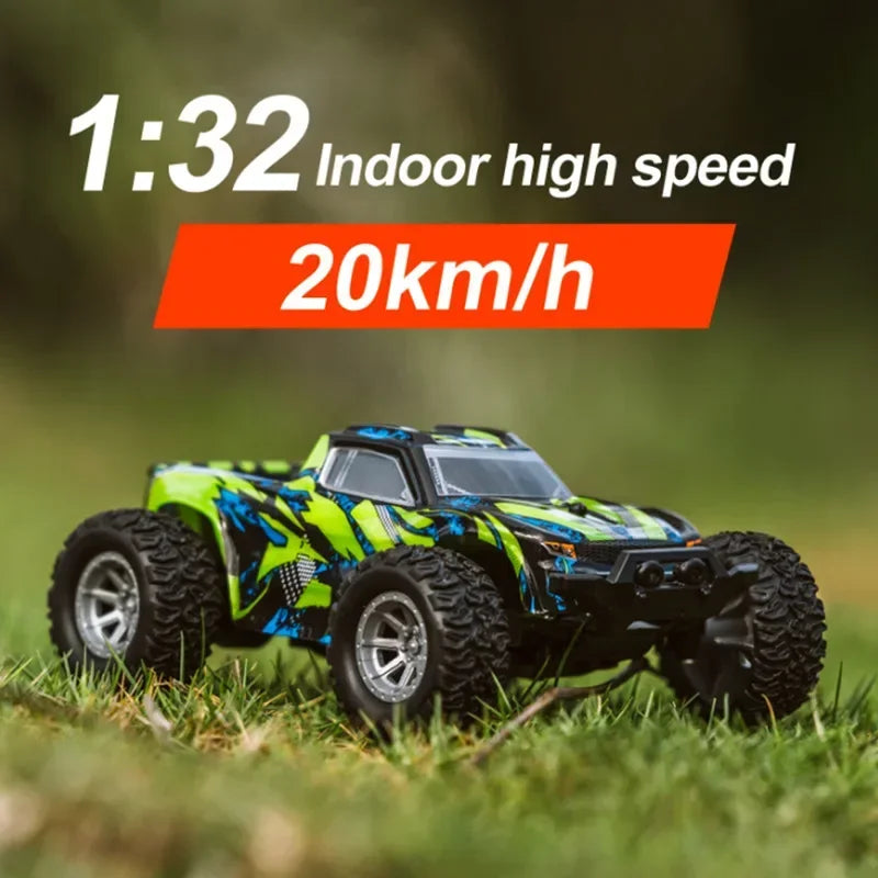 S801 S802 Rc Car 1/32 2.4g Mini High-speed Remote Control Car Kids Gift For Boys Built-in Dual Led Lights Car Shell Luminous Toy