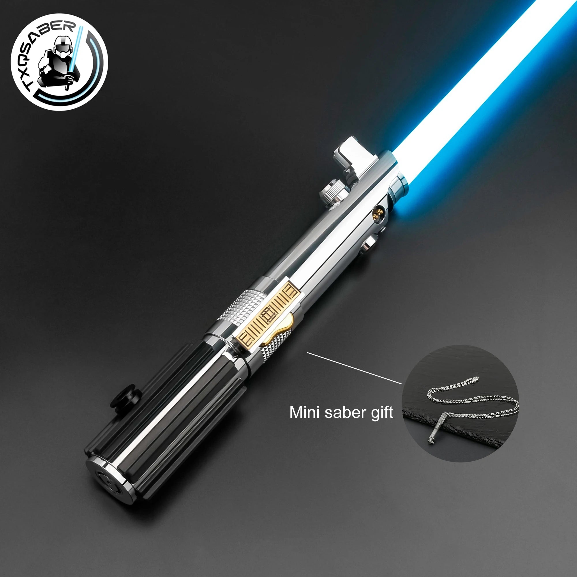 TXQSABER Anakin Lightsaber Halloween Laser Pixel board RGB Smooth Swing Metal Hilt With LED Strip Blade SDCard Proffie