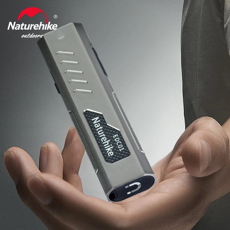 Naturehike EDC01 Flashlight Outdoor Portable Durable Hiking Mountaineering Ultra-bright Rechargeable Small Mini Household Light