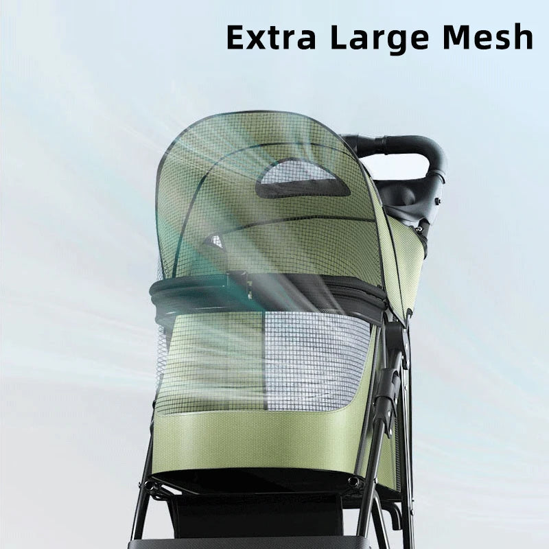 Bello Pet stroller small Lightweight Fordable Cart Dog Cat Teddy Hand Cart Outgoing Pet Dog Cat