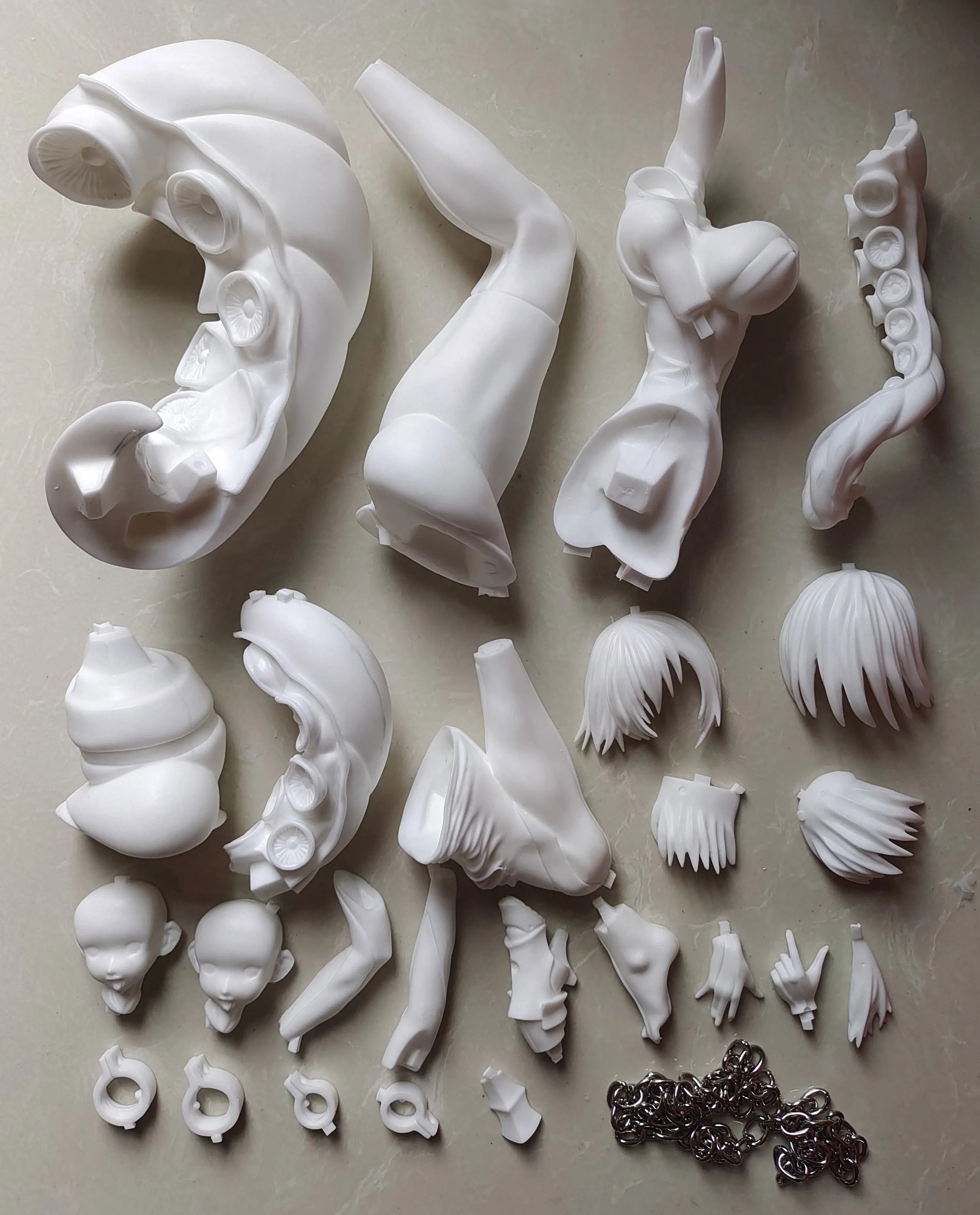 1/5 Anime Mash Kyrielight Fate/Grand Order Kit kawaii Resin GK DIY White Assembly GK Model Statue Toys doll Collection Gifts