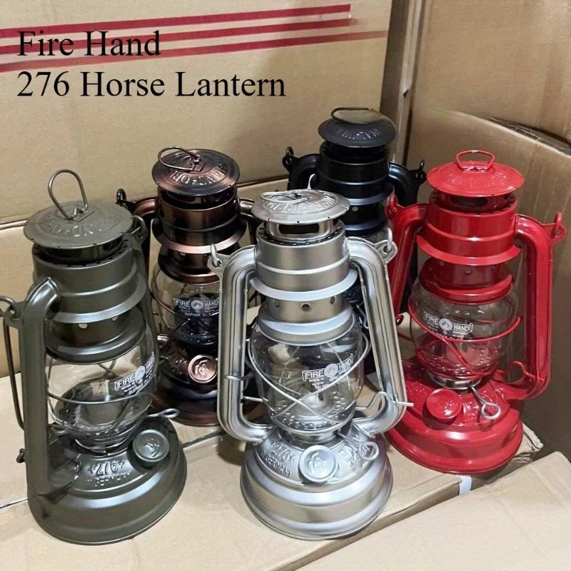 276 fire hand horse lamp retro kerosene lamp portable camping light camping light barbecue outdoor tent light emergency lighting