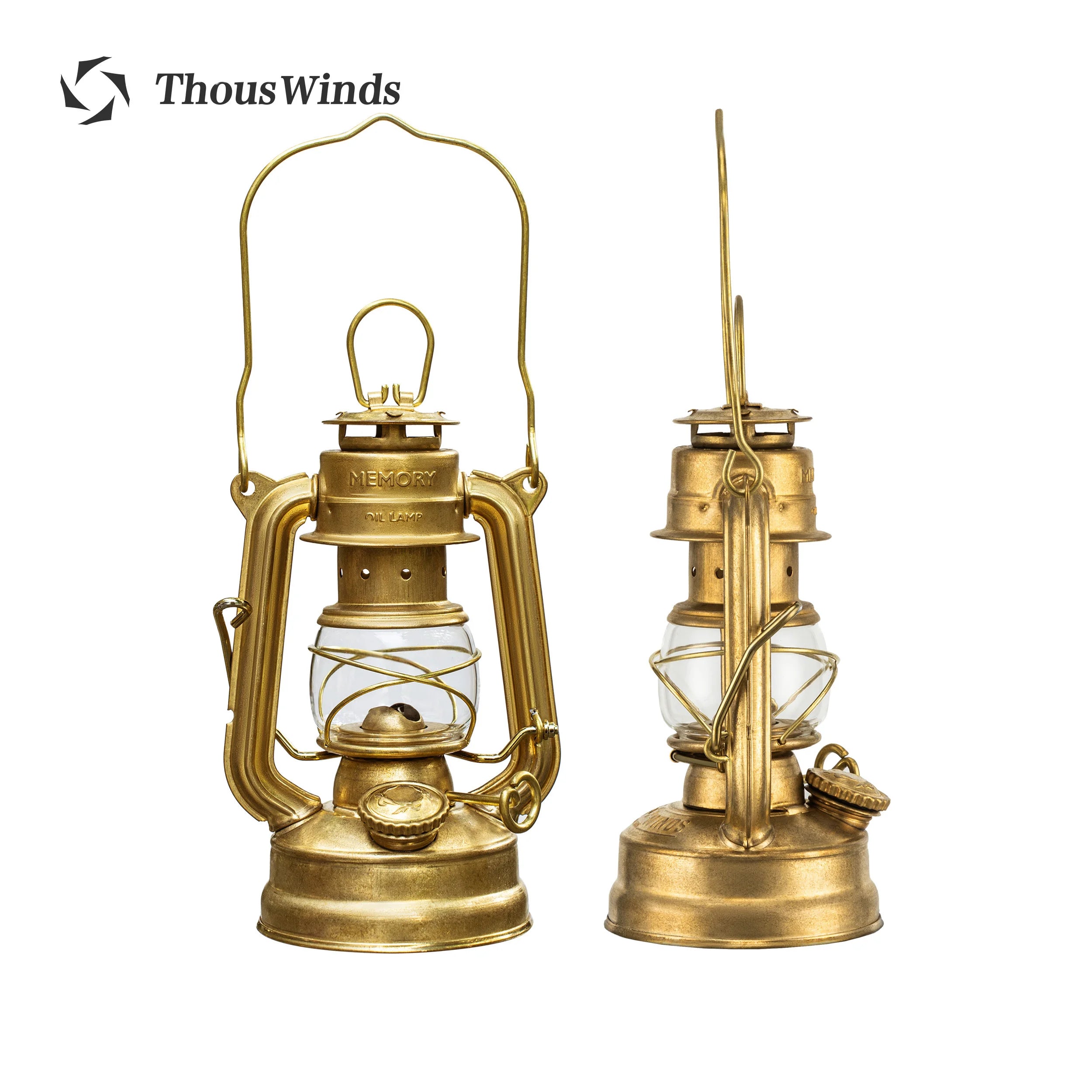 Thous Winds Memory Oil Lamp Portable Outdoor Mini Camping Lantern Retro Camp Lights for Hiking Picnic Camping Supplies