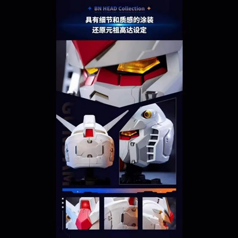 Bandai Gunpla Rx-78 Wearable Robot Model Christmas Gifts, Touch The Head To Change The Lights, Children'S Gifts