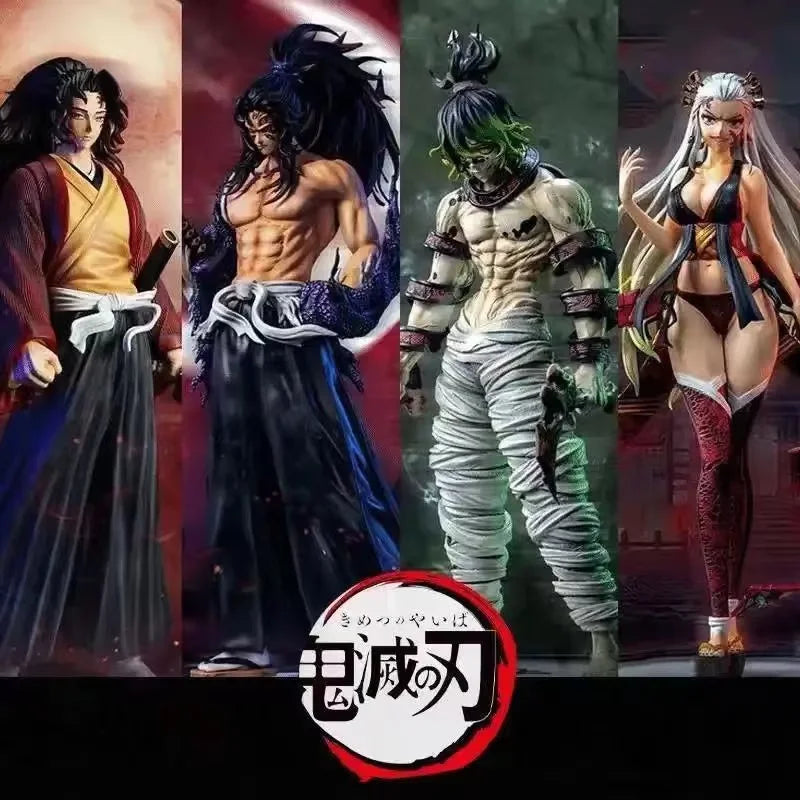 Аниме фигурки Demon Slayer Giyuutarou Daki Kokushibo Tsugikuni Yoriichi Douma Kimetsu Екшън фигурки Модели Играчки Подарък