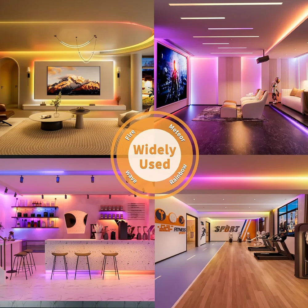 10m 20m Tuya Zigbee COB RGBIC LED Strip 24V Dream Color Addressable IC Light 2.4G Remote for Alexa Google Assistant SmartThings