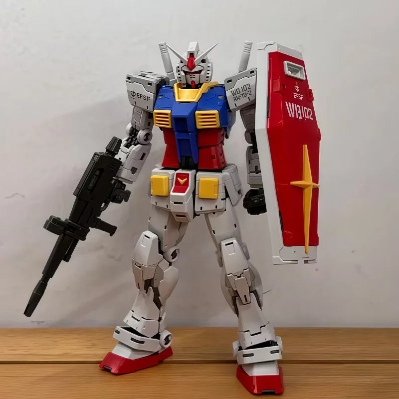 NEW FAT CAT Model RG 1/100 Model Rx-78-2 Ver 2.0 Assembly Model Kit RGU Movable Joints Collectible Robot Kits Models Kids Gift