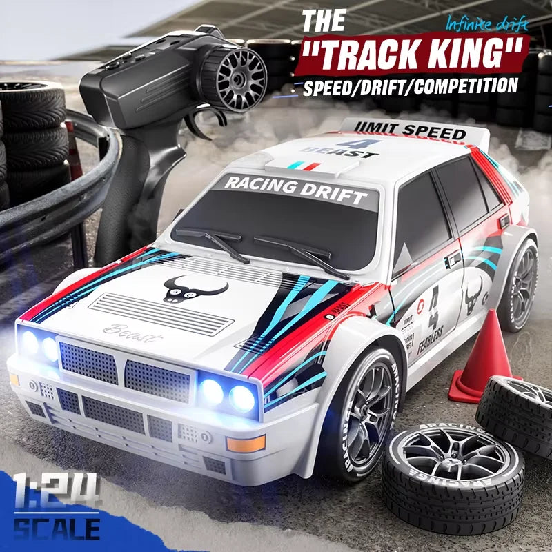SG204 PRO 1/24 RC Car 2.4G High speed Drift 4WD Remote Control Car With Led Light Radio Controlled GTR Racing Model Boy Toy Gift