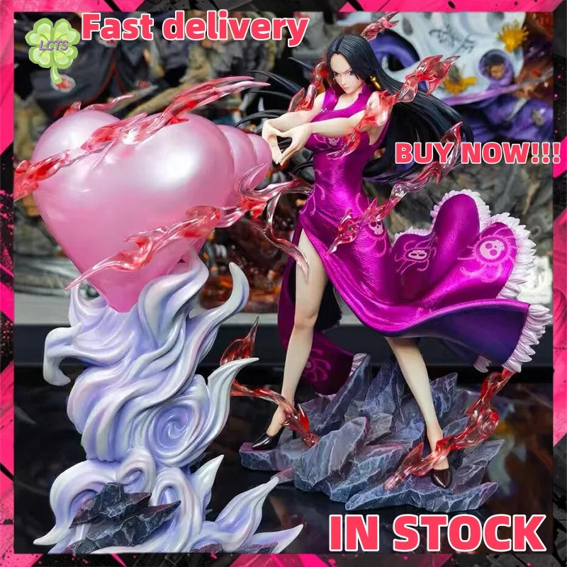 New IN STOCK 26CM ONE PIECE Anime Figures BoaΒ·Hancock Figures with light sexy girl PVC Statue desktop decoration model Gift Toys