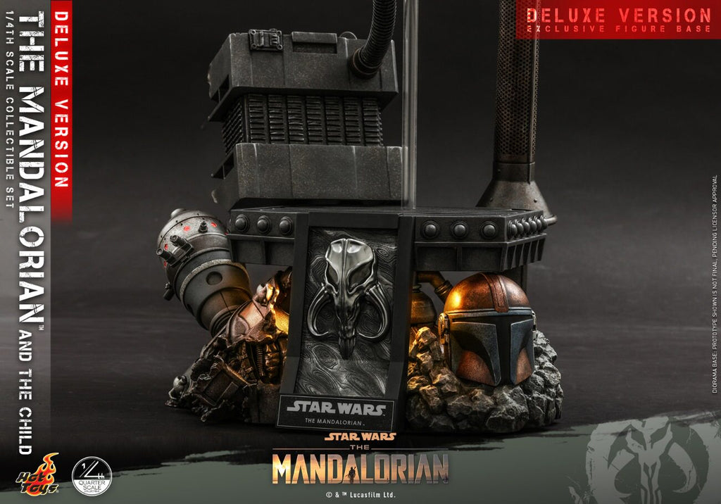 HOTTOYS 1/4 Mandalorian Baby Yoda Deluxe Articulated Figure QS017