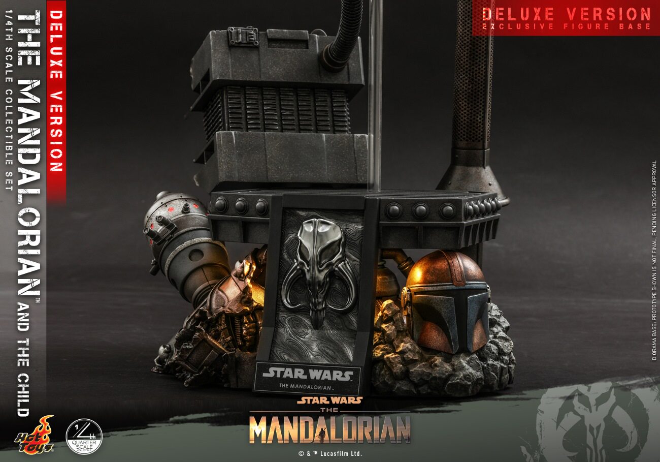 HOTTOYS 1/4 Mandalorian Baby Yoda Deluxe Articulated Figure QS017