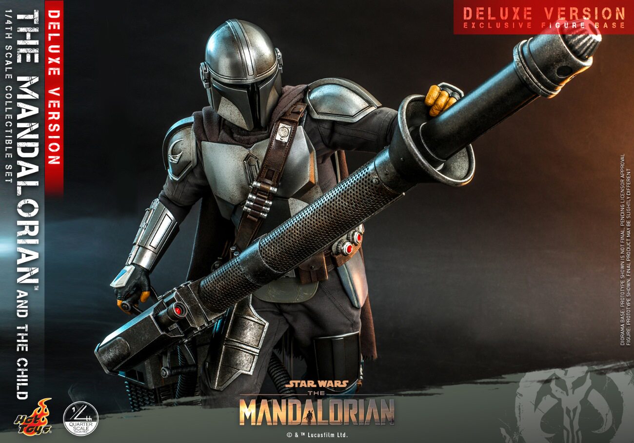 HOTTOYS 1/4 Mandalorian Baby Yoda Deluxe Articulated Figure QS017