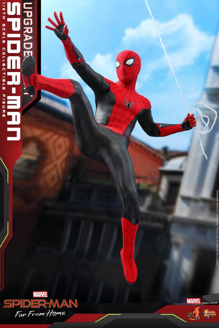 HOTTOYS 1/6 Spider-Man: Far From Home Upgraded Red and Black Suit Figure MMS542