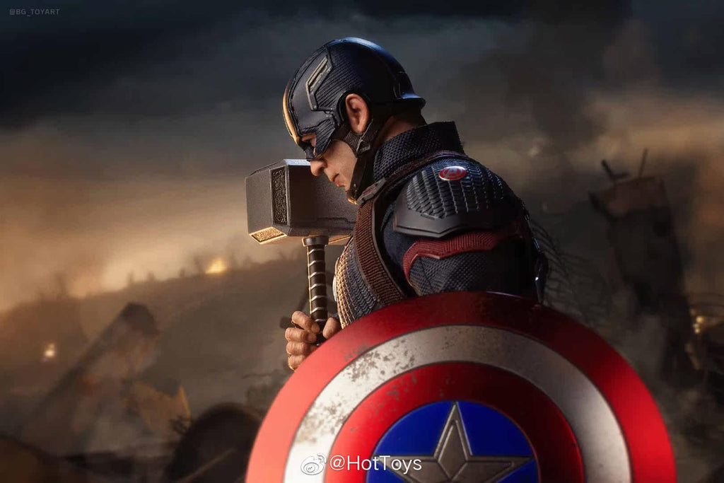 HOTTOYS HT 1/6 Avengers: Endgame Captain America 7.0 Articulated Soldier Figure MMS536