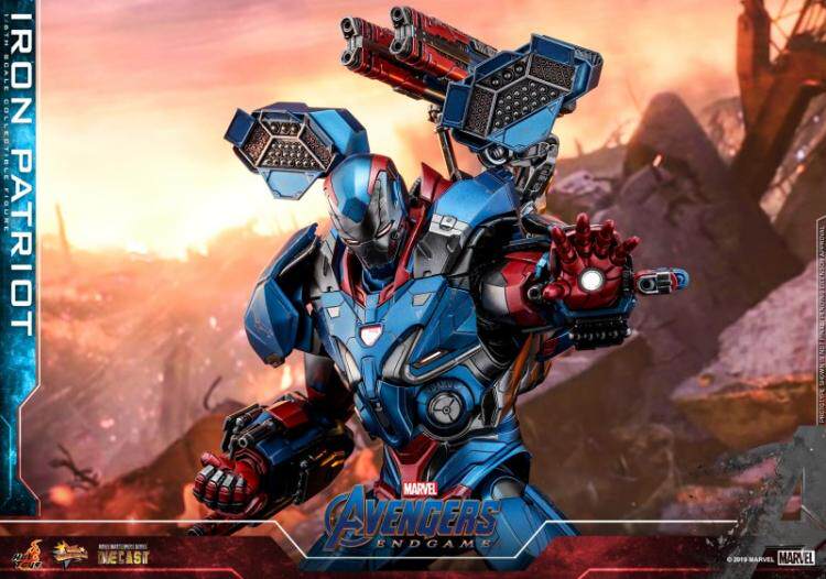 HOTTOYS 1/6 Alloy Avengers 4 Iron Patriot War Machine Action Figure