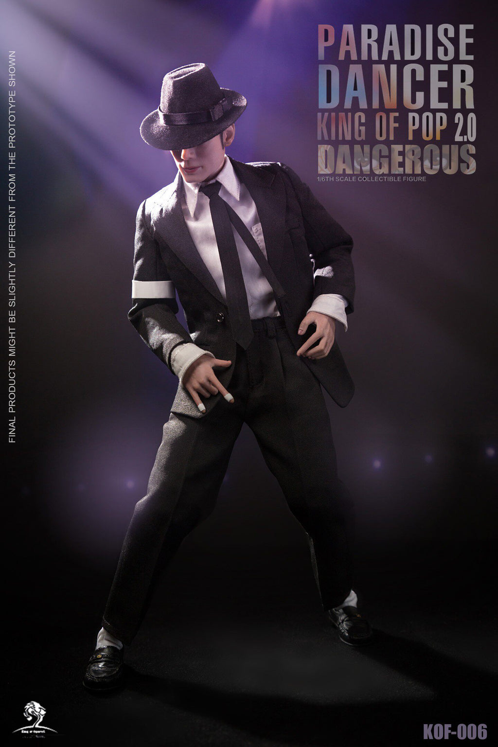 King of Figure KOF 1/6 Paradise Dancer 2.0 Jackson's Dangerous Journey Hair Transplant Action Figure