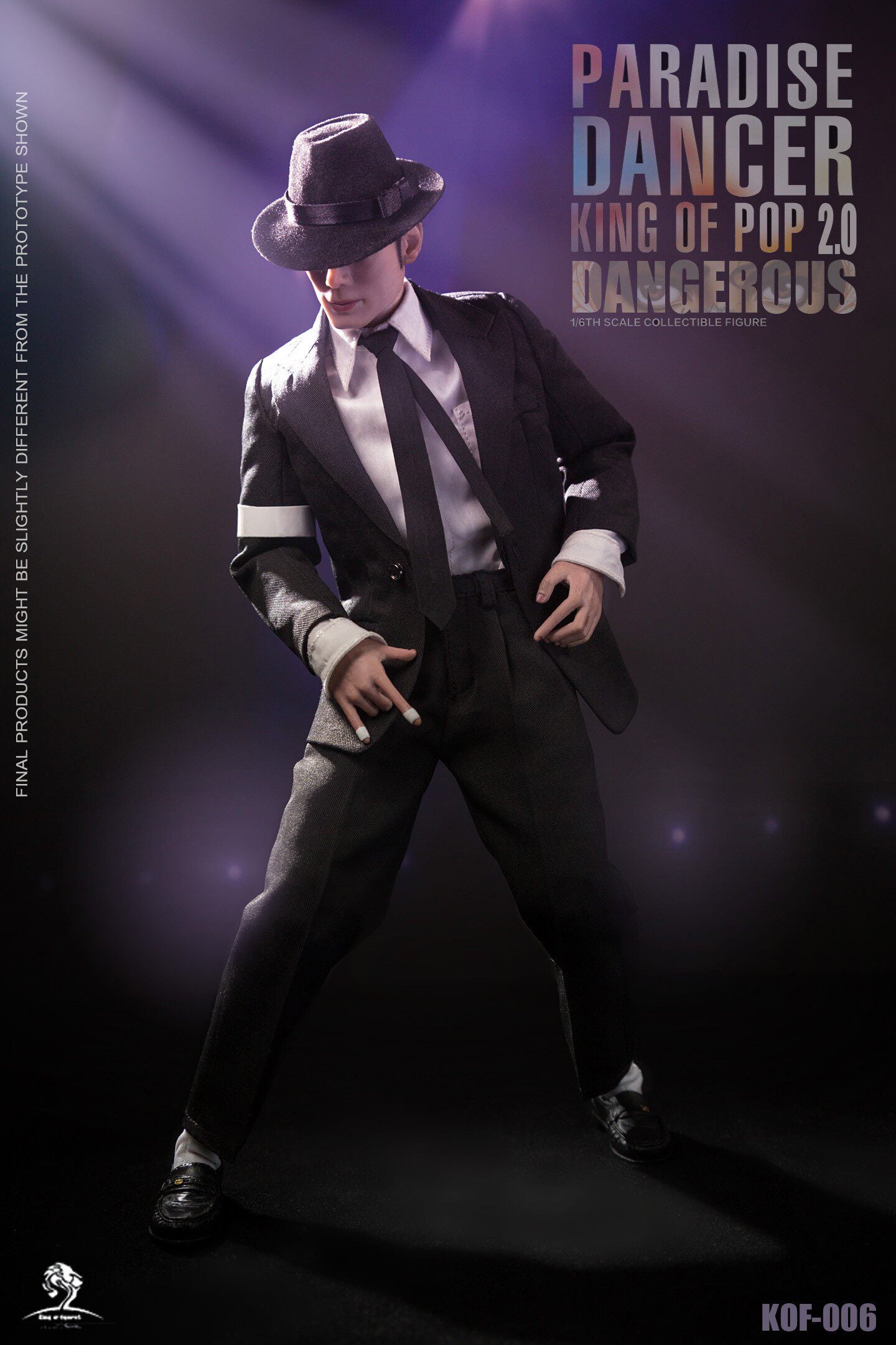 King of Figure KOF 1/6 Paradise Dancer 2.0 Jackson's Dangerous Journey Hair Transplant Action Figure
