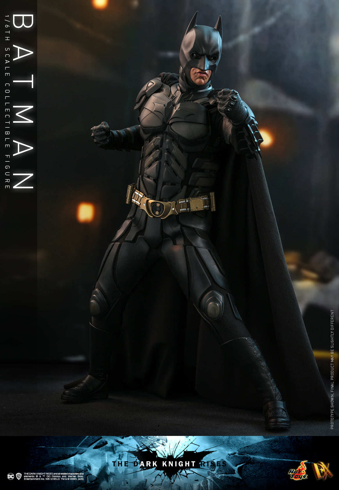 HOTTOYS 1/6 Dark Knight Bale Batman Motorcycle DX19 Action Figure MMS591
