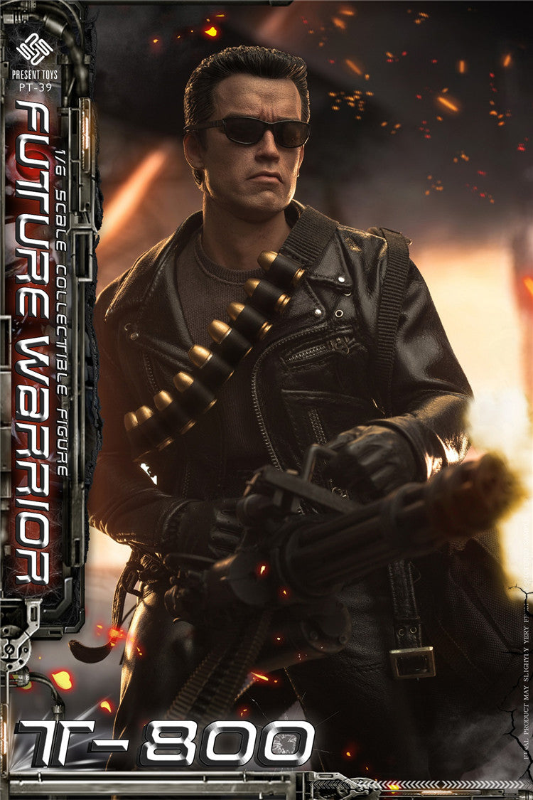 PRESENT TOYS 1/6 Terminator T800 Arnold Future Warrior Figure PT-sp39