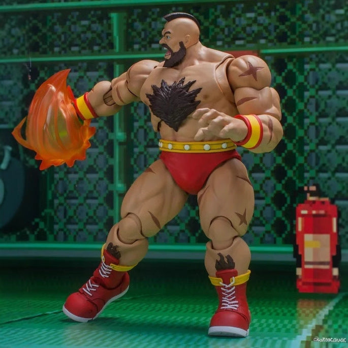 ST Street Fighter II — Zangief: "Game King" Series — Articulated Action Figure