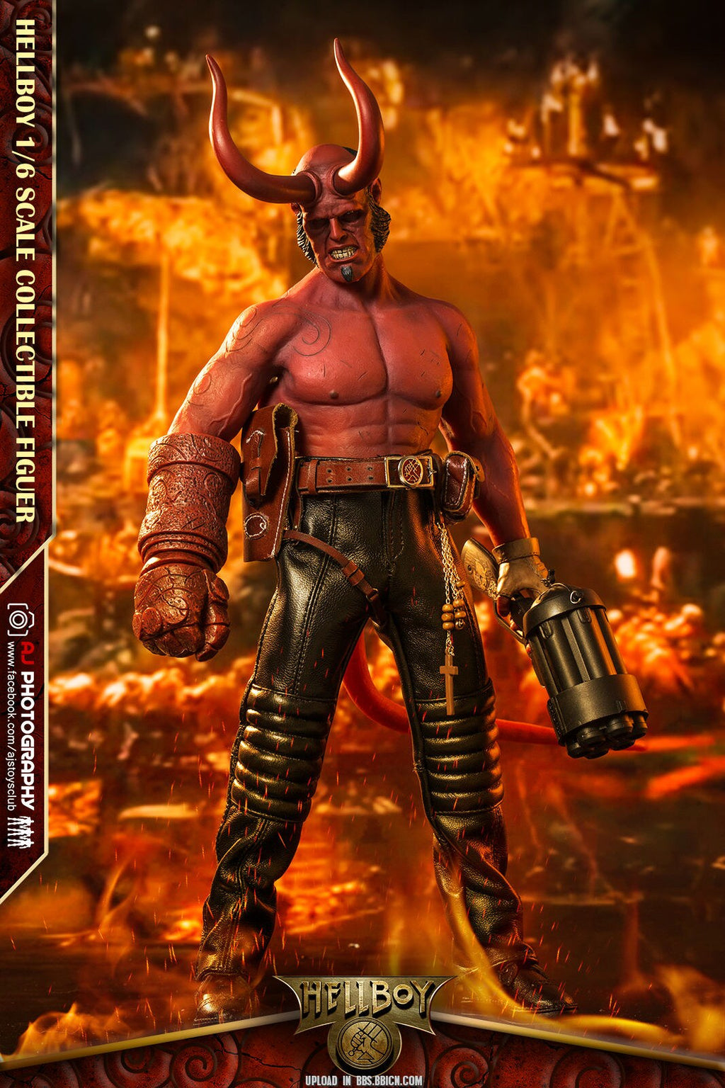 ARTOYS 1/6 Hell man HELLBOY four head sculpts action figures