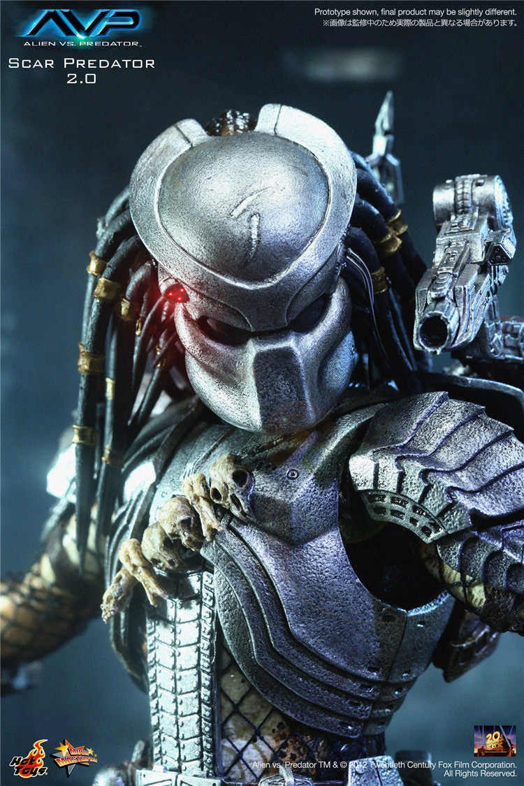 HOTTOYS 1/6 AVP Alien vs. Predator 2.0 Scar Action Figure MMS190