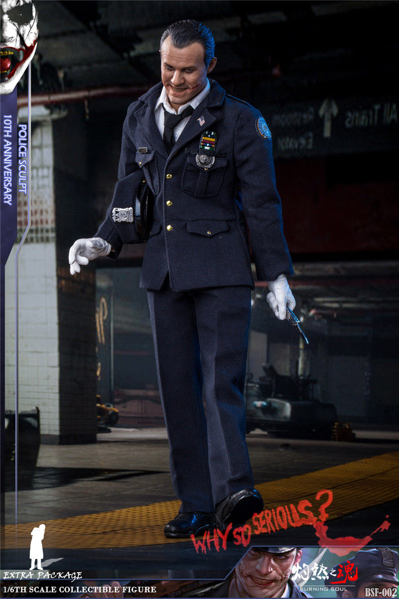 Searing Soul 1/6 Soldier Police Clown BSF002 Batman Heath Ledger JOKER Action Figure